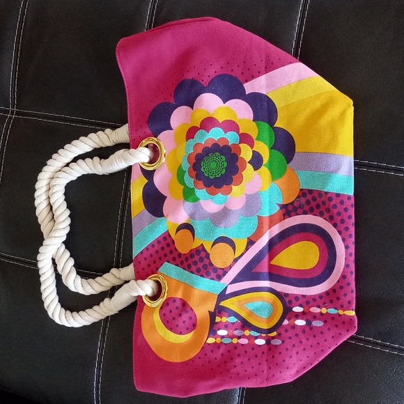 Groovy canvas tote - Picture 2 of 7